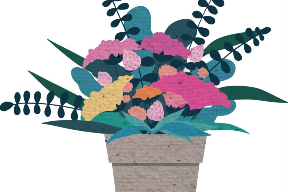 Knihovnické dílničky - Rozkvetlý obrázek