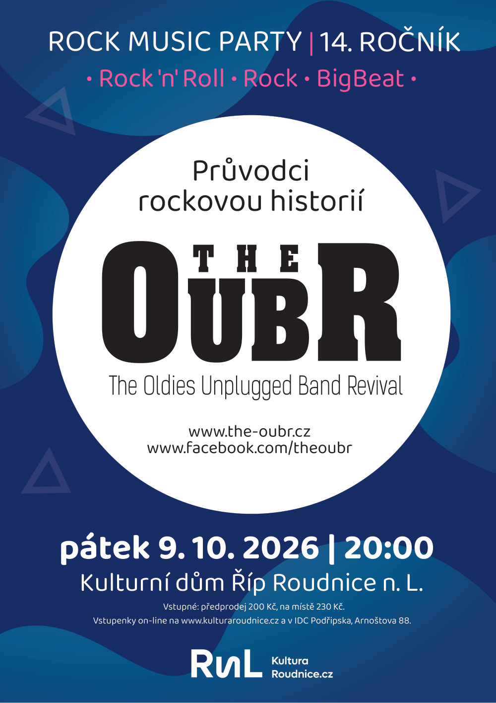 Plakát – The OUBR - Rock music party