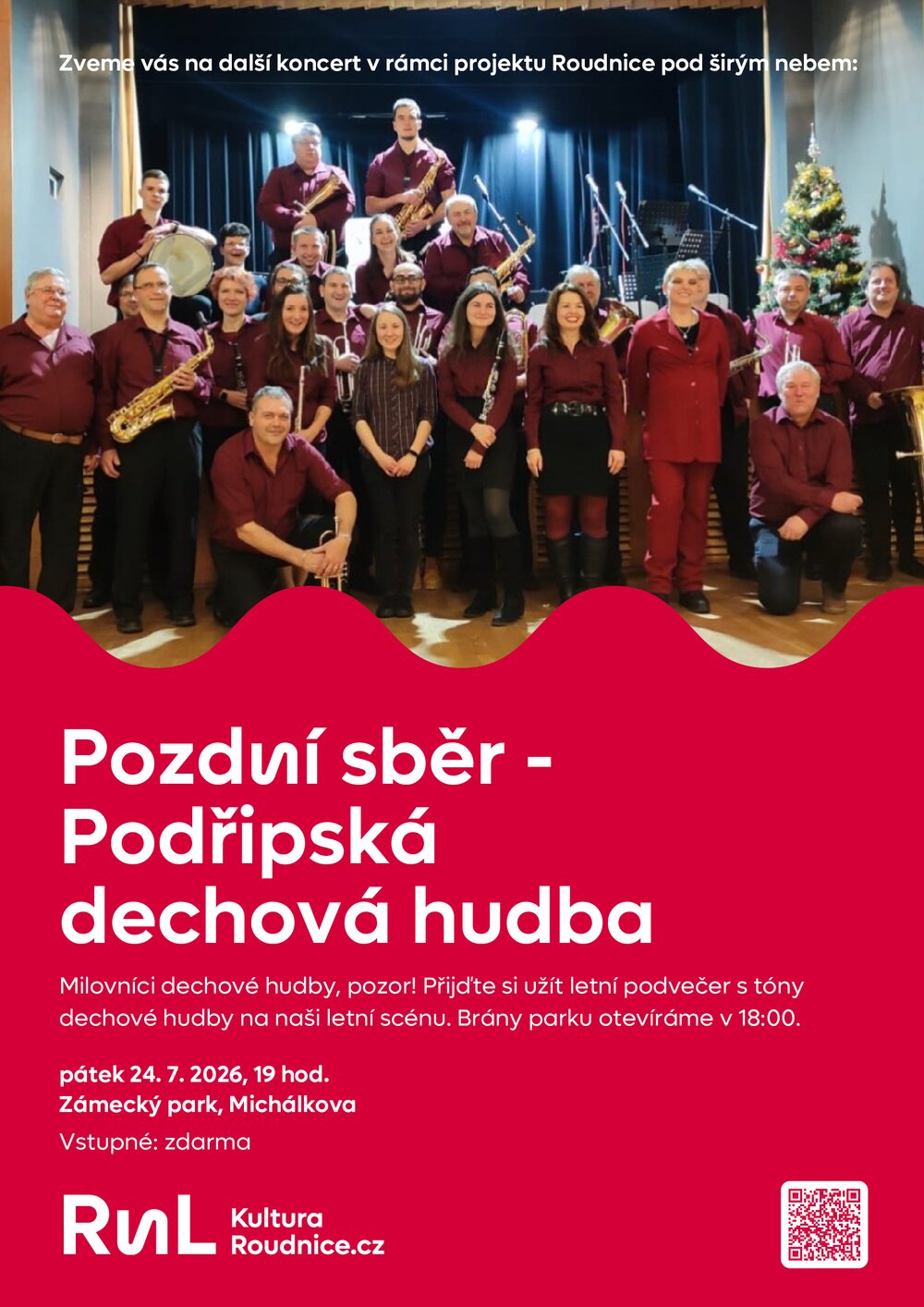 Plakát – Pozdní sběr - Podřipská dechová hudba