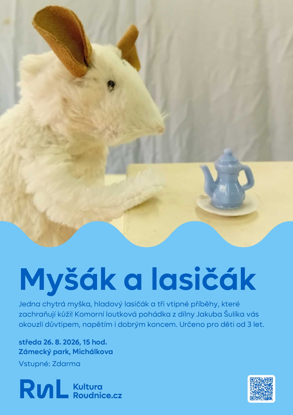Plakát – Myšák a lasičák - pohádka pro děti