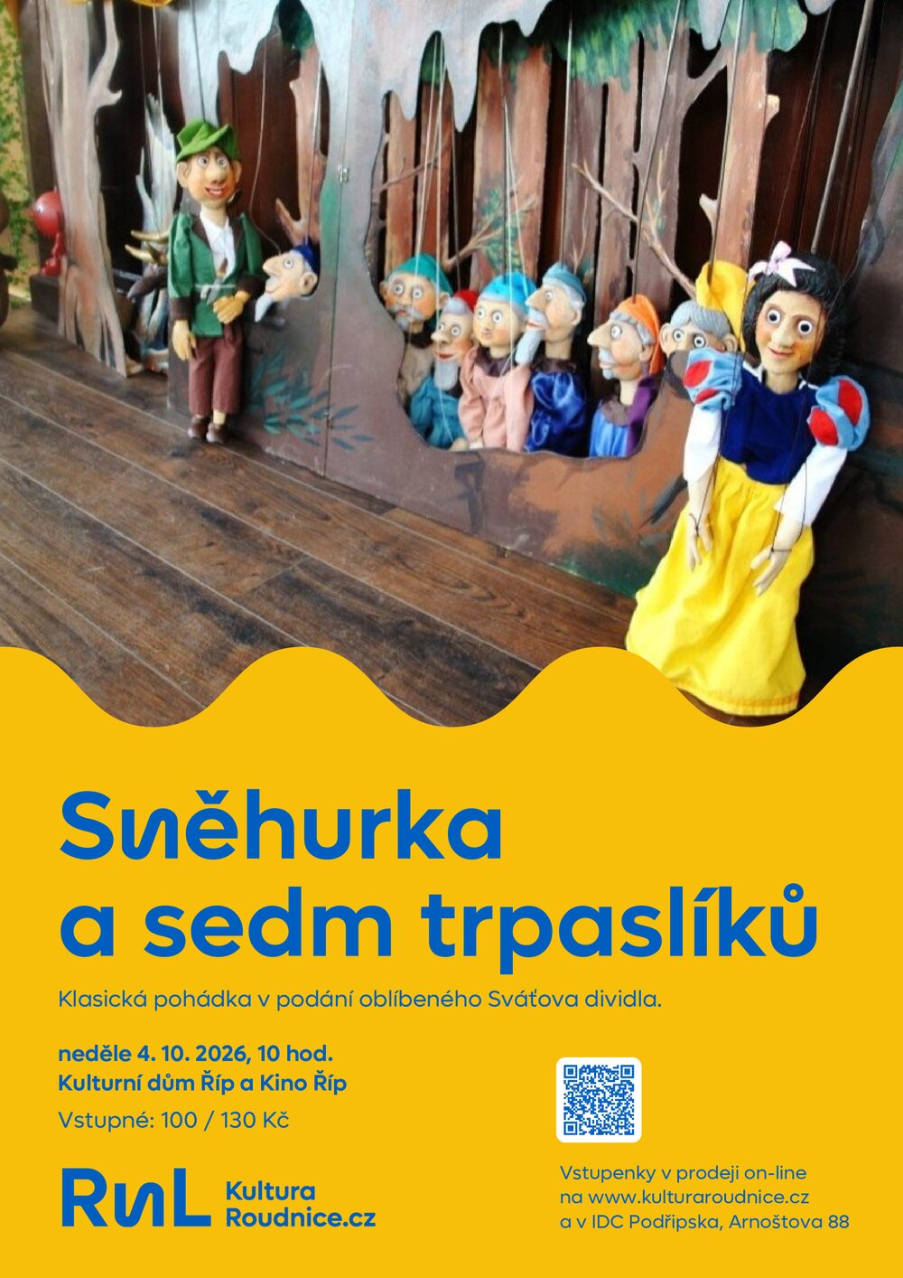 Plakát – Sváťovo dividlo: Sněhurka a sedm trpaslíků