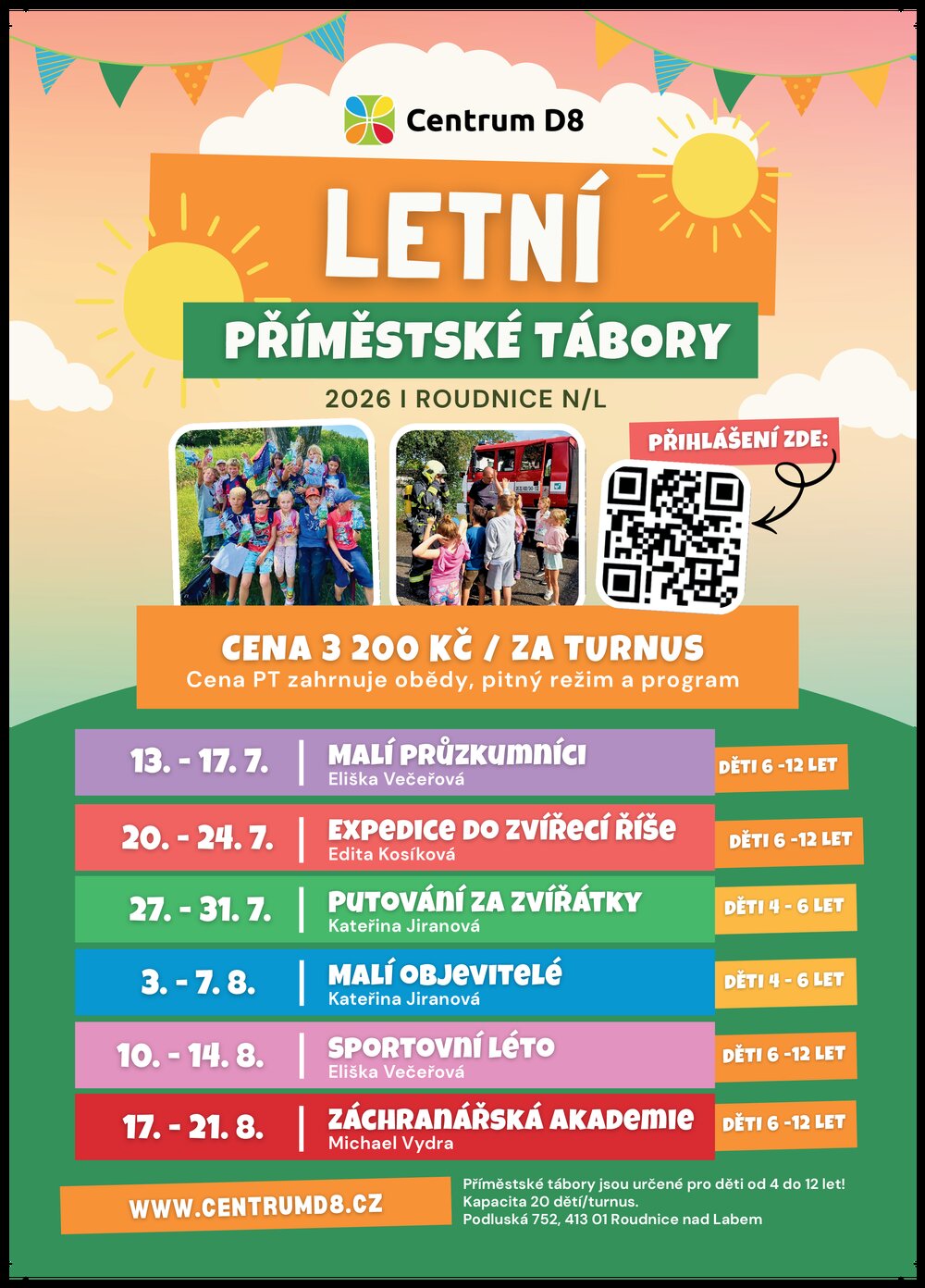 Plakát – Malí objevitelé - příměstský tábor