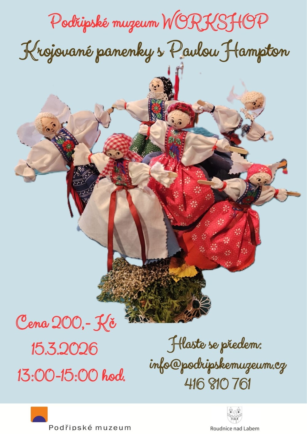 Plakát – Krojované panenky s Pavlou Hampton workshop