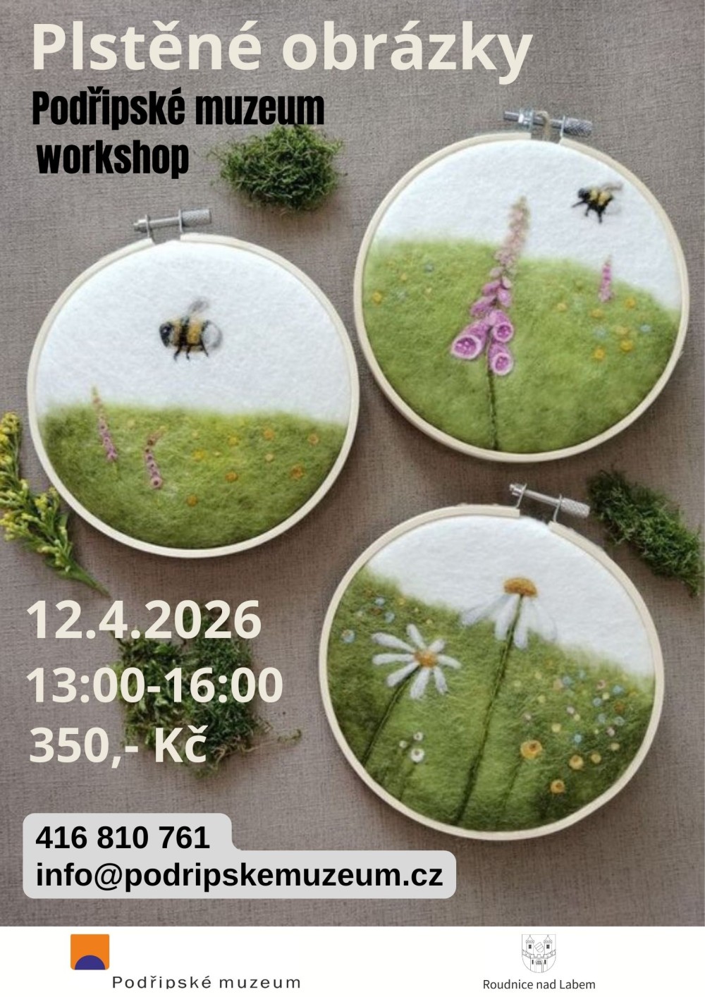 Plakát – Plstěné obrázky workshop