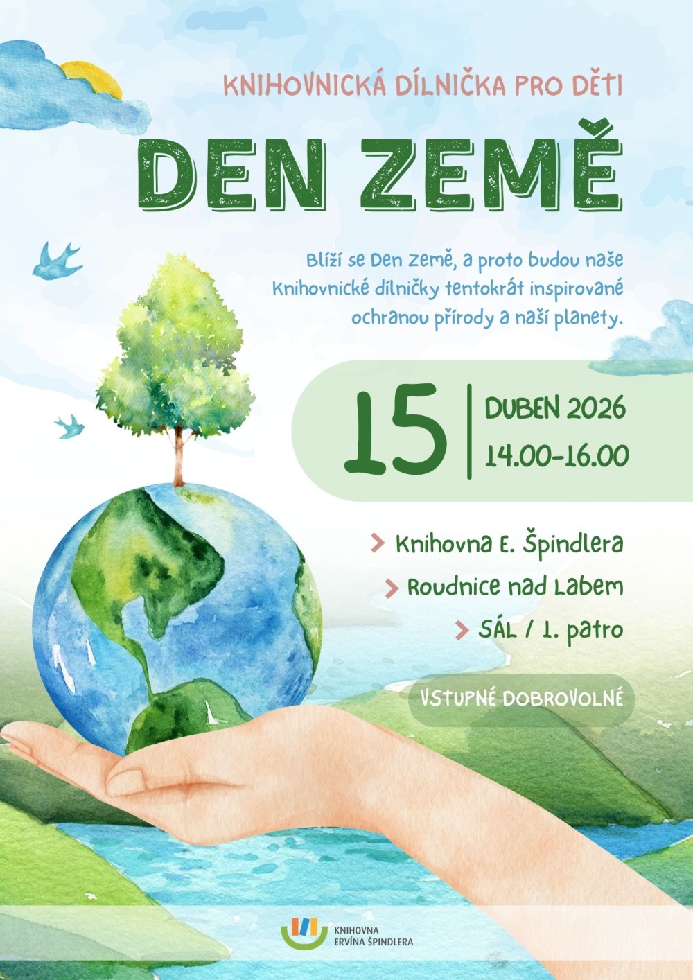 Plakát – Knihovnické dílničky - Den země