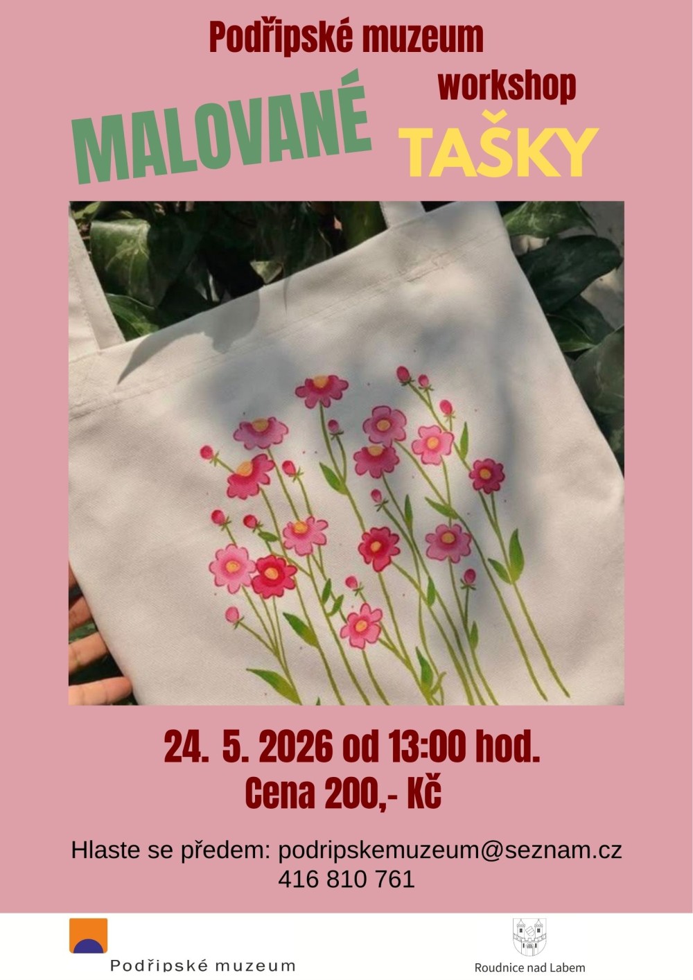 Plakát – Malované tašky workshop