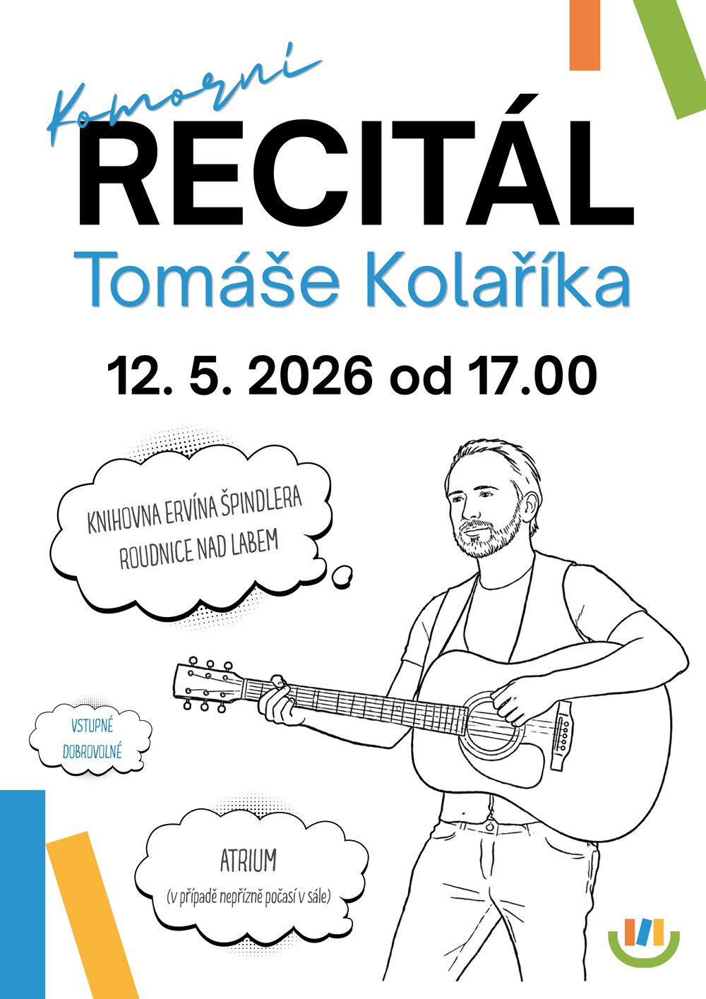 Plakát – Komorní recitál Tomáše Kolaříka