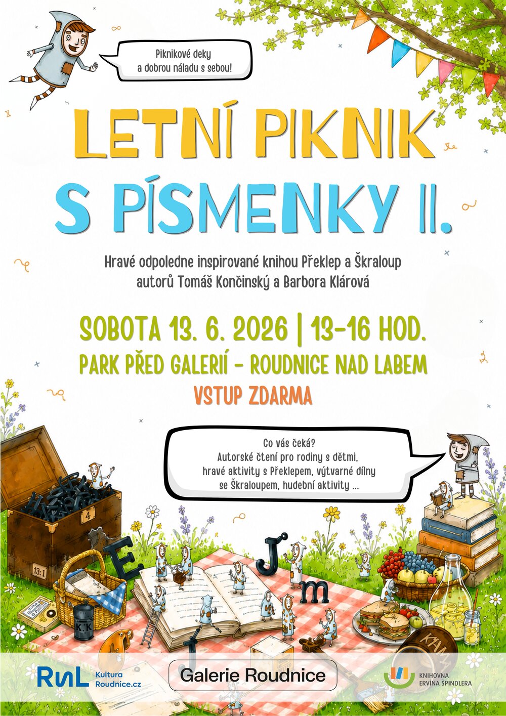 Plakát – Letní piknik s písmenky II.