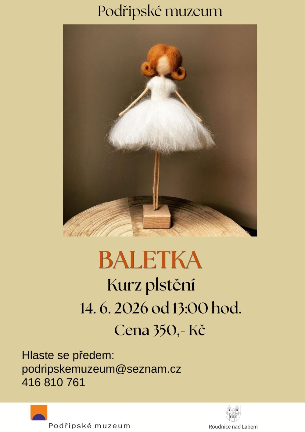 Plakát – BALETKA kurz plstění