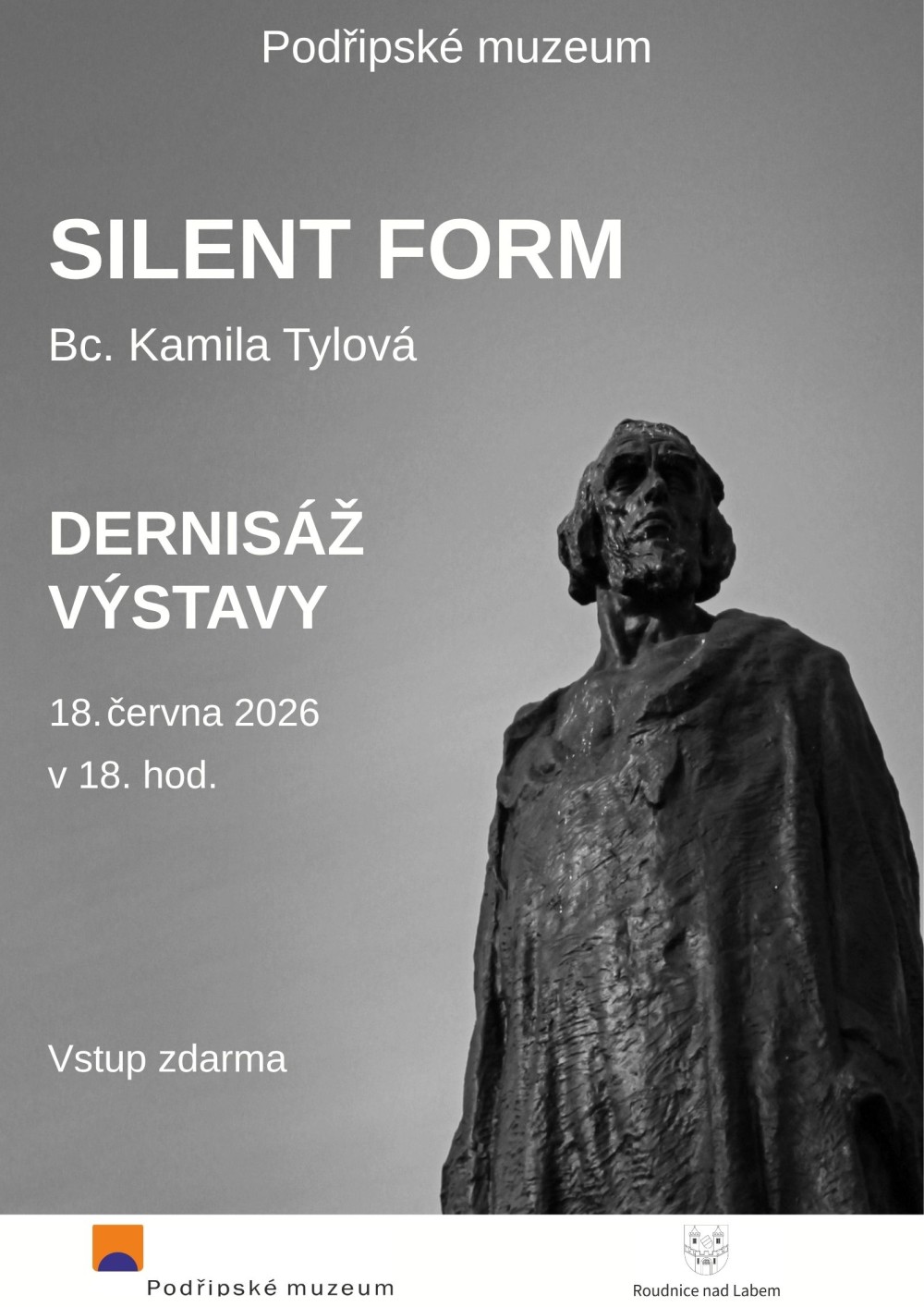 Plakát – Dernisáž výstavy SILENT FORM