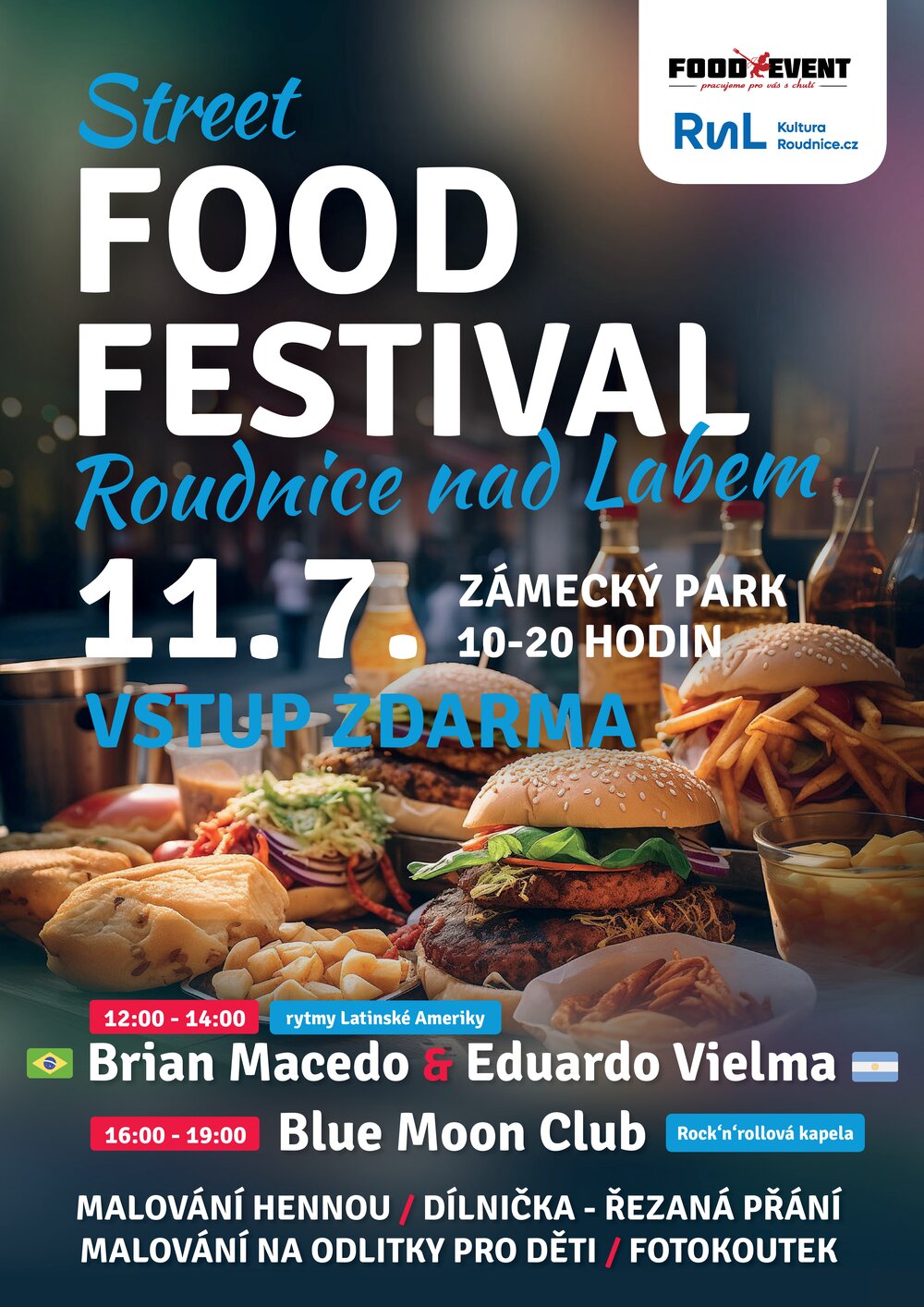 Plakát – Street food festival Roudnice nad Labem