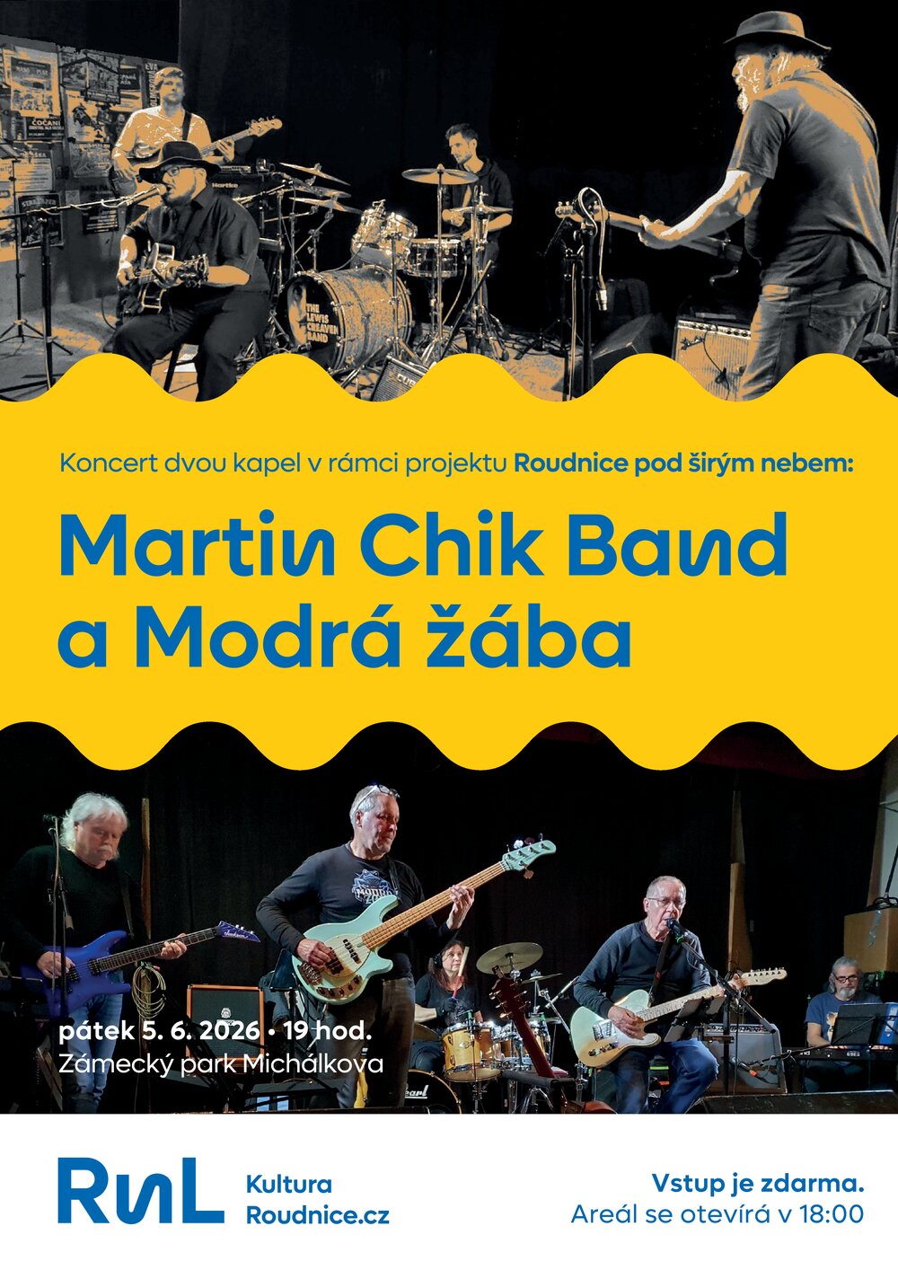 Plakát – Martin Chik Band/ Modrá Žába (nový termín)