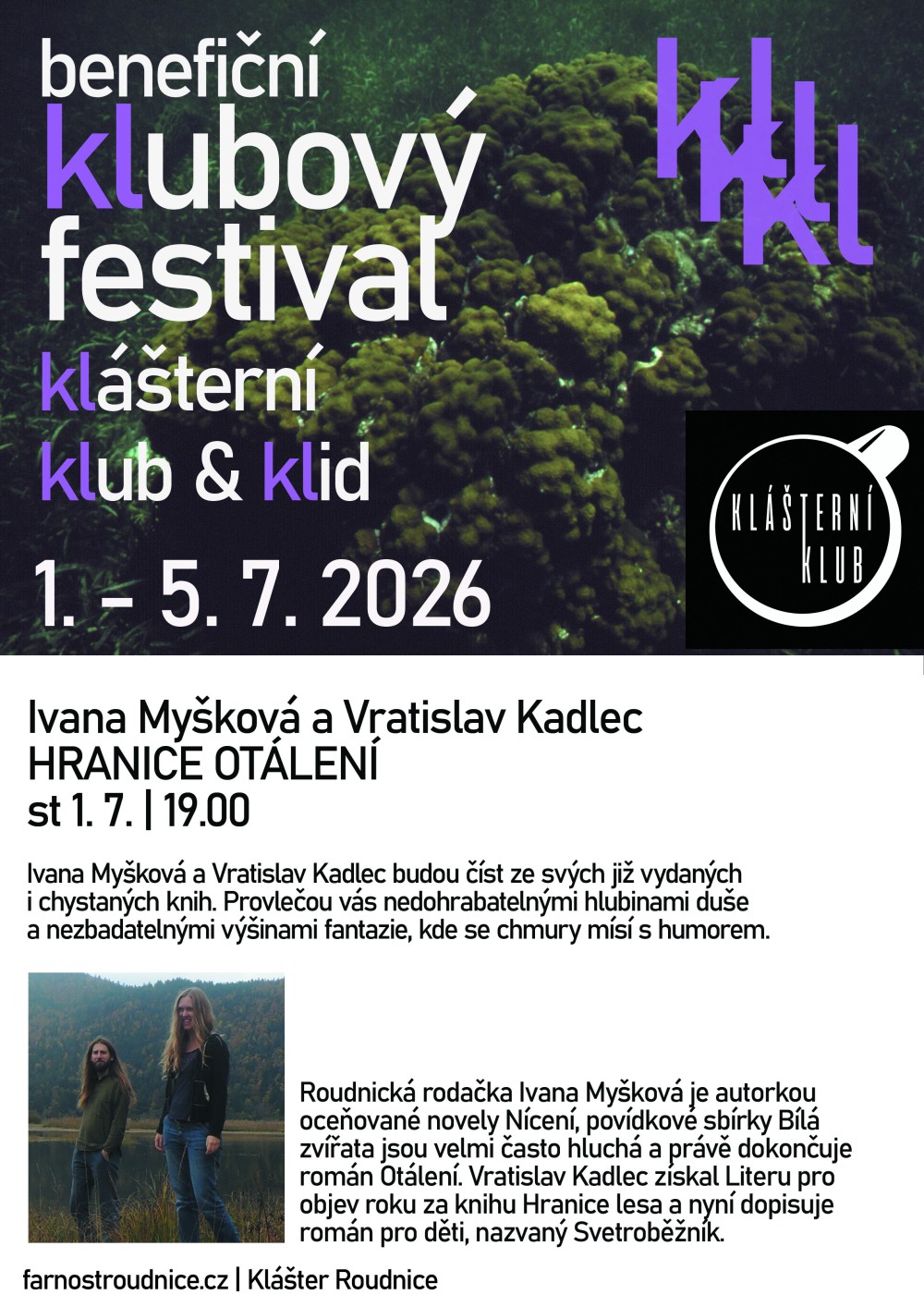 Plakát – HRANICE OTÁLENÍ  - Ivana Myšková a Vratislav Kadlec