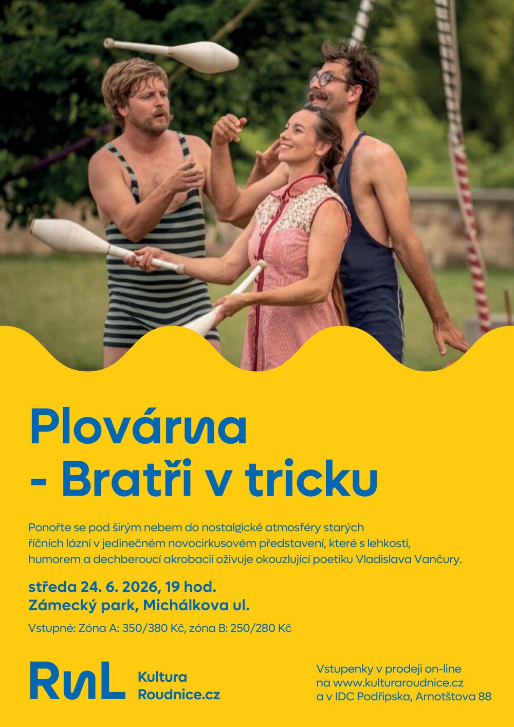 Plakát – Plovárna - Bratři v tricku