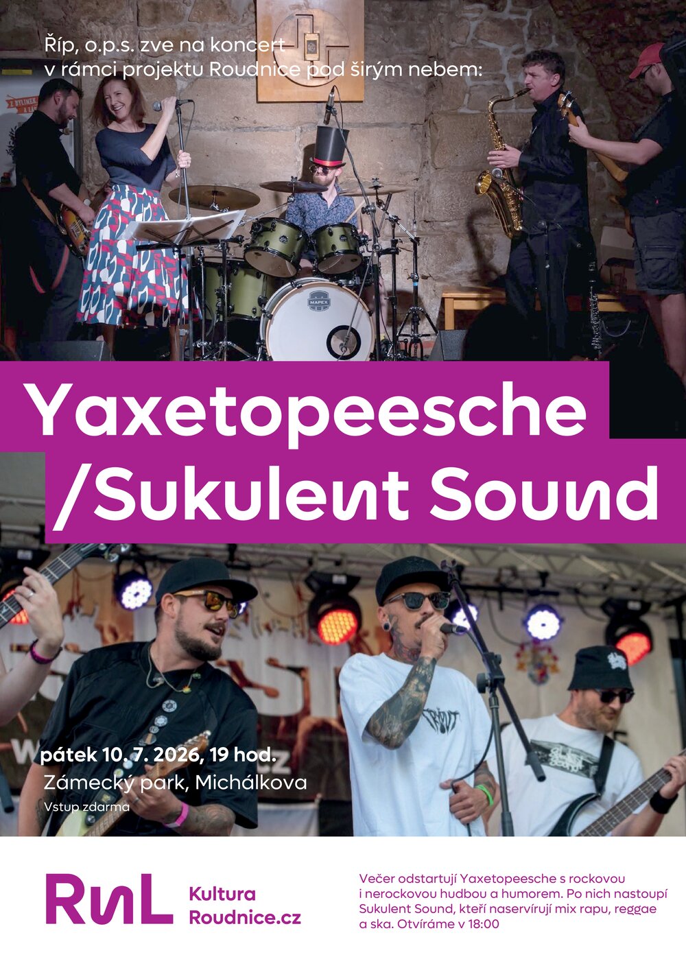 Plakát – Martin Chik Band/Yaxetopeesche/Sukulent Sound