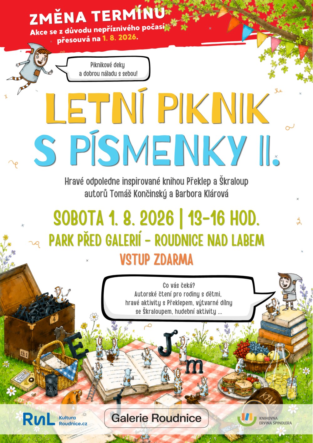 Plakát – Letní piknik s písmenky II.