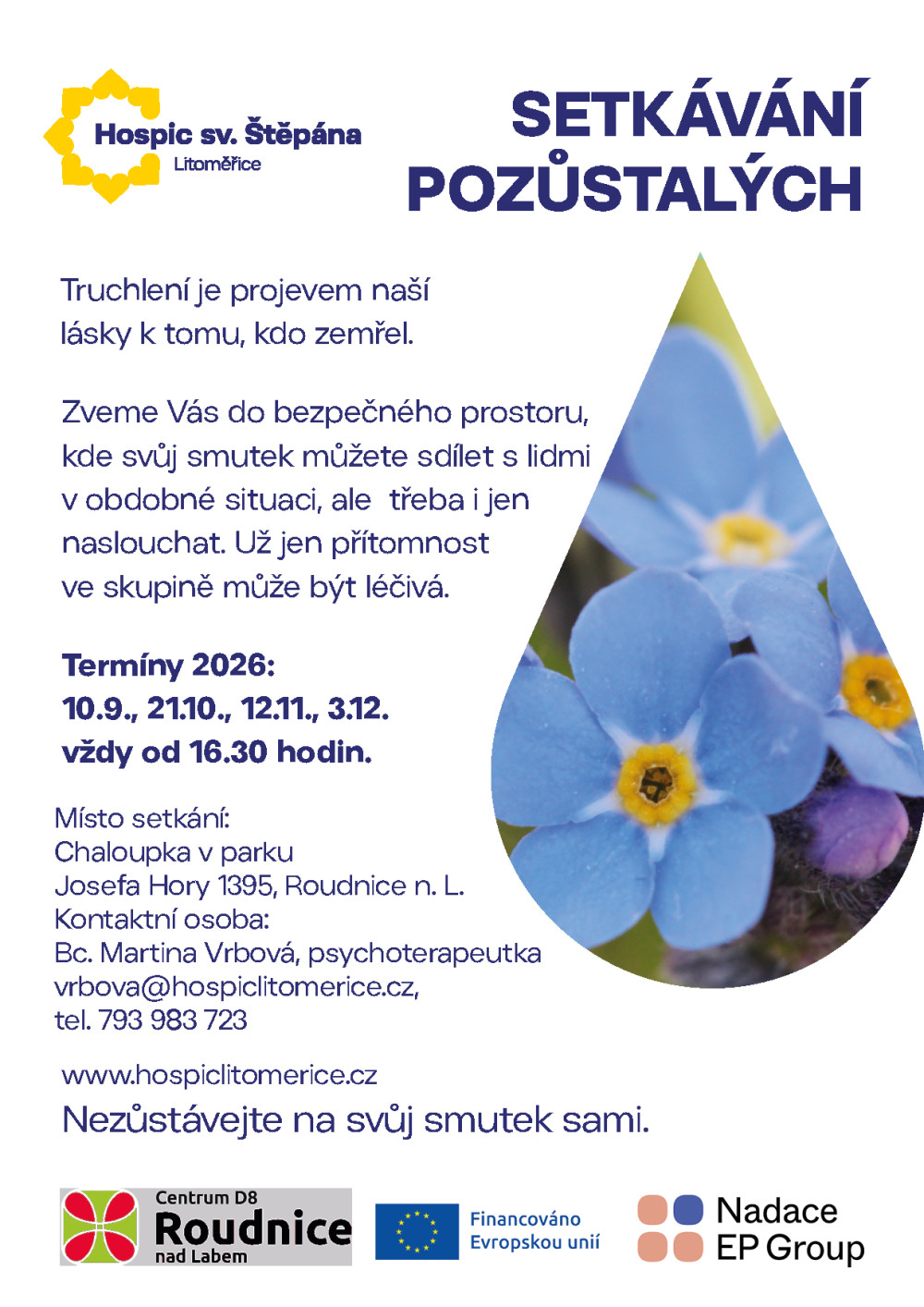 Plakát – Setkávání pro pozůstalé
