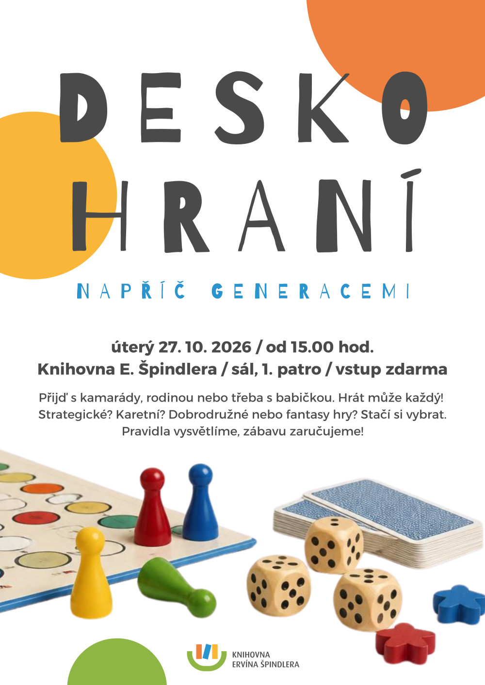 Plakát – Deskohraní napříč generacemi